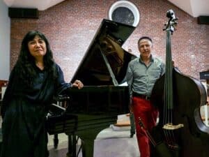 Satoko Fujii, Joe Fonda Photo Credit: Dave Wade